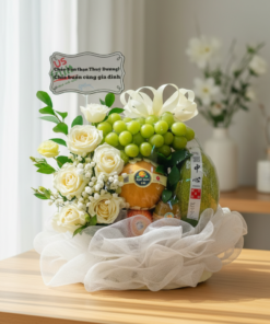 Alternative view of Giỏ Trái Cây Kính Viếng – Thành Tâm Tiễn Biệt